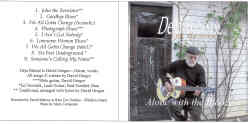 Item #19426 Deja Blooze: Alone with the Blooze, A CD of Nine Original Blues. David Gregor