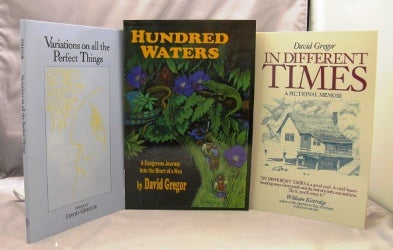 Item #21552 n Different Times: A Fictional Memoir; Hundred Waters: A fictional Memoir; Variations on all the Perfect Things: Poems. David Gregor.