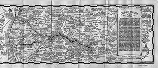 Item #24755 The Pony Express 1860-1861. Pony Express Map