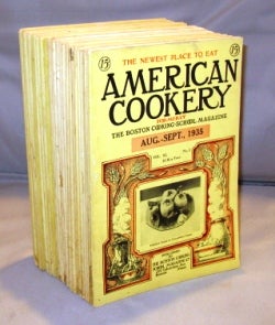 Item #24785 American Cookery. Formerly The Boston Cooking-School Magazine. 28 mixed issues. Cookery Magazines.