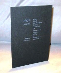 Item #25074 Night Work: A Poem Postcard. Charles Bukowski