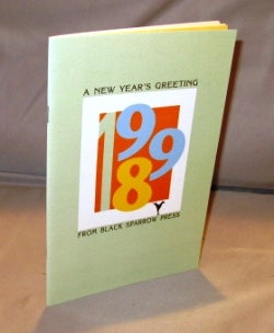 Item #25373 A New Year's Greeting from Black Sparrow Press. 1998. Charles Bukowski