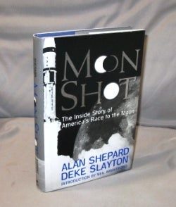 Item #26514 Moon Shot: The Inside Story of America's Race to the Moon. Astronaut Signature, Alan...