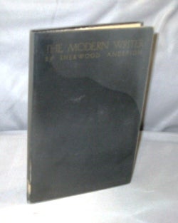 Item #26871 The Modern Writer. Sherwood Anderson