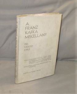 Item #27484 A Franz Kafka Miscellany: Pre-Fascist Exile. Franz Kafka