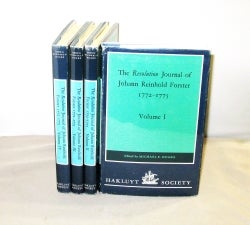 Item #28467 The Resolution Journal of Johann Reinhold Forster 1772-1775. Edited by Michael E....